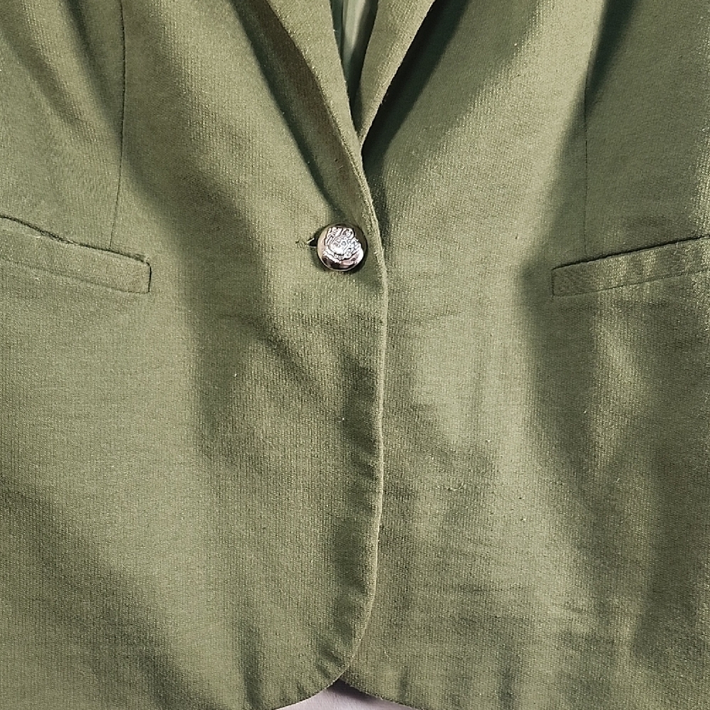UK2LA Green Tailored Blazer with Notched Lapels - Picture 3 of 10